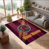 Brisbane Broncos Kristall-Samt-Teppich, Personalisierte rutschfeste Fußmatte mit individuellem Namenstext für Heimdekoration, Geschenk