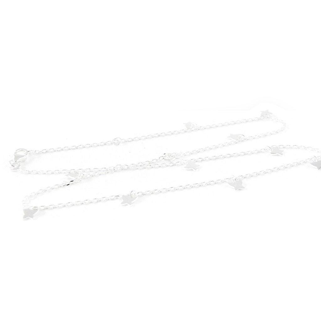 Les Trésors De Lily [H8228] - Collier Argent 'Papillons' argenté (rhodié) - 5x5 mm