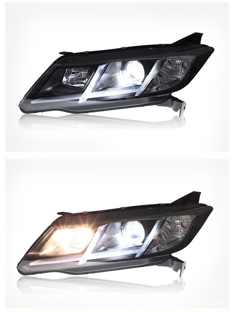 Compatible LED Daytime Running and Bi-Xenon Projector Headlight Assembly for 2015-2019 Honda New City