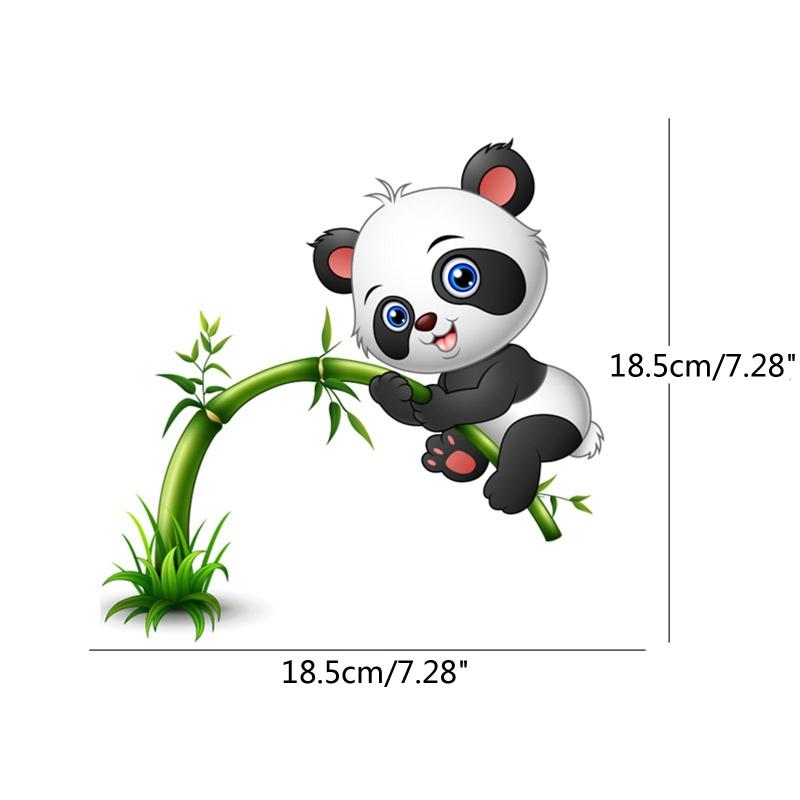 Funny for Giant Panda Panda Print Stickers Personalized Design Car Door Window Exterior Body Decorative Stickers for Adu