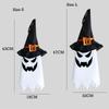 43/47CM Halloween Ghost Hanging Decoration LED Light Glowing Horror Decor Props for Outddor Indoor Halloween Party Decoration