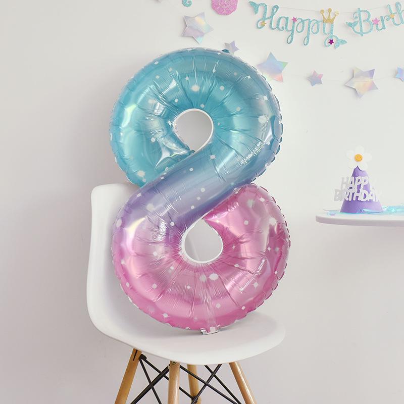 Korean-Style Macaron Color Bow Balloons for Baby Birthday Party Decor
