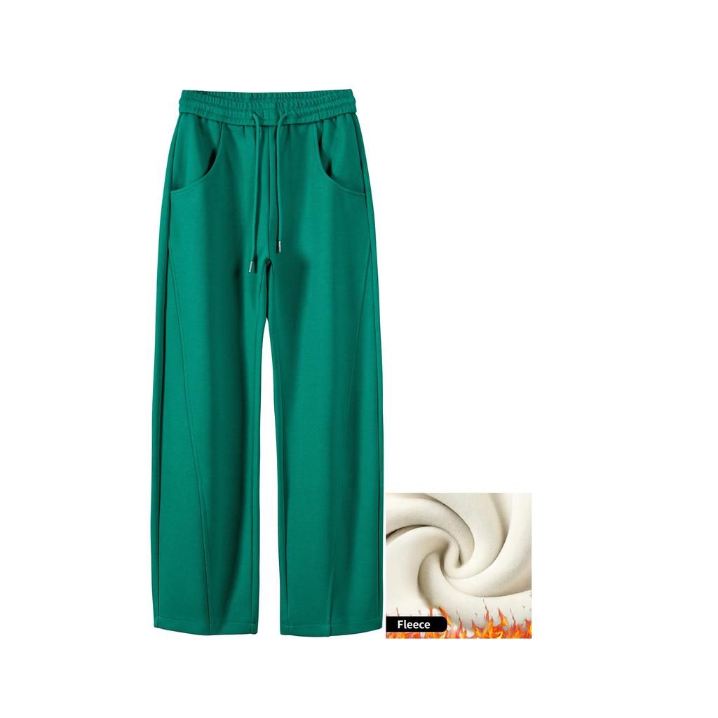 Lose Breite Bein Hosen 2022 Herbst frauen Rot Jogginghose Hohe Taille Lose Hosen frauen Mode Straße Gerade Hosen