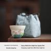 Hand-Painted Jade White Tea Cup Set - Kung Fu Style Porcelain with Gift Box
