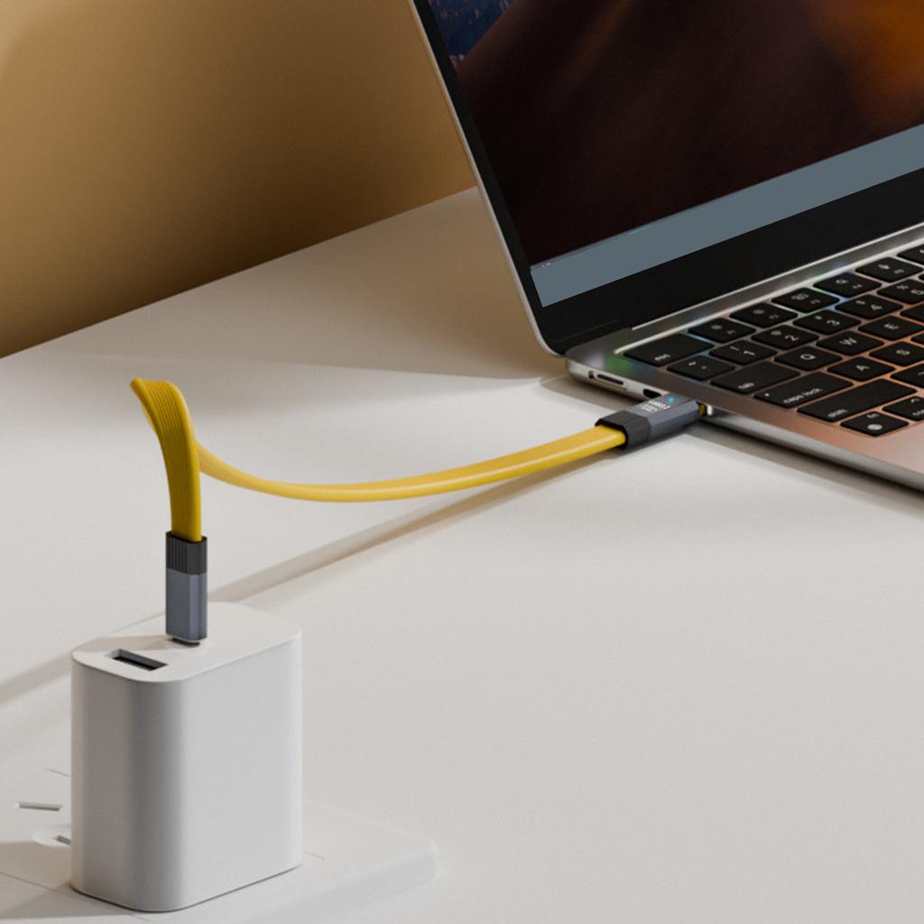 Cablu Flexibil Moale de Încărcare USB 3.2 Tip C Viteză Rapidă Transfer de Date 20Gbps OTG Suport 8K60hz pentru Laptopuri și Telefoane