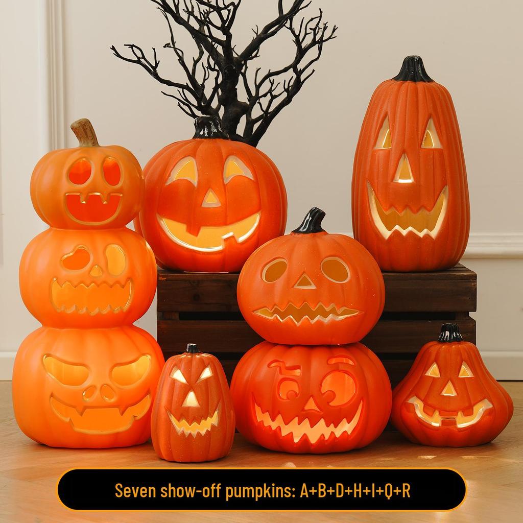 Halloween Large Pumpkin Lantern: Festive Decor for Doorways, Bars, and Shops