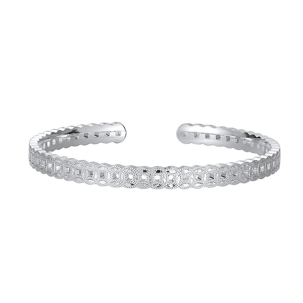 Hollow Coin Wealth Bangle: Women's Fashionable Open Ethnic-Style Jewelry