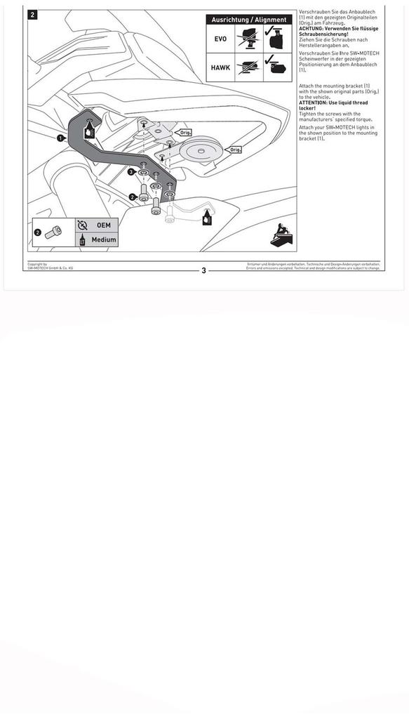 Heavy-duty Spotlight Bracket For Para Tiger 900 Gt And Tiger 850 Customization