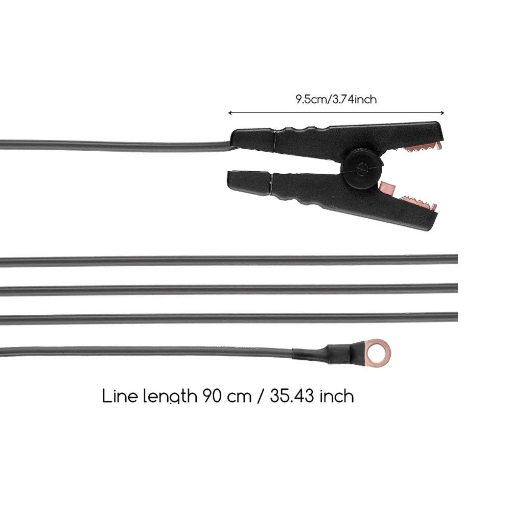 With Alligator Clips Battery Cables Heavy Duty Extension Cord Replacement  Livestock Protection