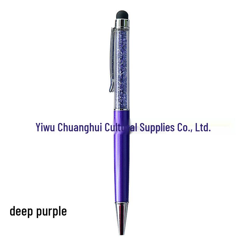 Crystal Rhinestone Ballpoint Pen with Capacitive Touch Screen – Custom Logo Gift Pen.