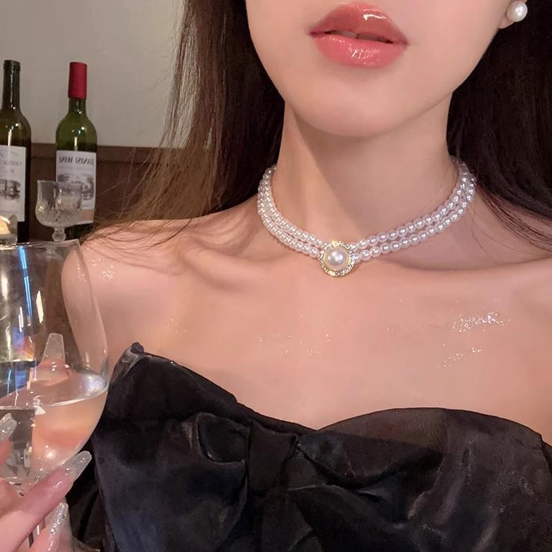 Spicy Girl Tassel Pearl Necklace: Elegant, Versatile Clavicle Jewelry for Women