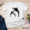 Koszulka Orka. Wyskakujące Orki Kosatki T-shirt Unisex