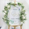 Welcome Sign Ivy Fake Plant Wedding Decoration Garland Home Decro Artificial Flower Rose Vine
