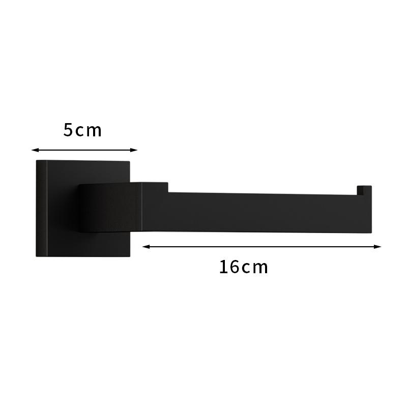 Luxury Black Bathroom Accessories Set Bathroom Hardware Set Household Hanger Towel Rack Roll Paper Rack Coat Hook Sets 4 Pcs Kit