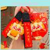 Charming Pvc Dragon Keychain Festive Lion Dance Design Creative Gift Idea