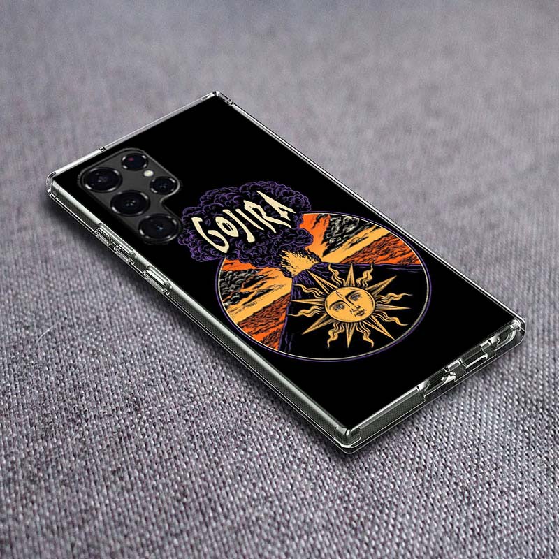 G-Gojira Band Phone Case For Samsung Galaxy S24 S23 S21 S20 FE S22 S26 Ultra S25 Edge S10 Plus Cover Clear TPU Capa Shell Coque