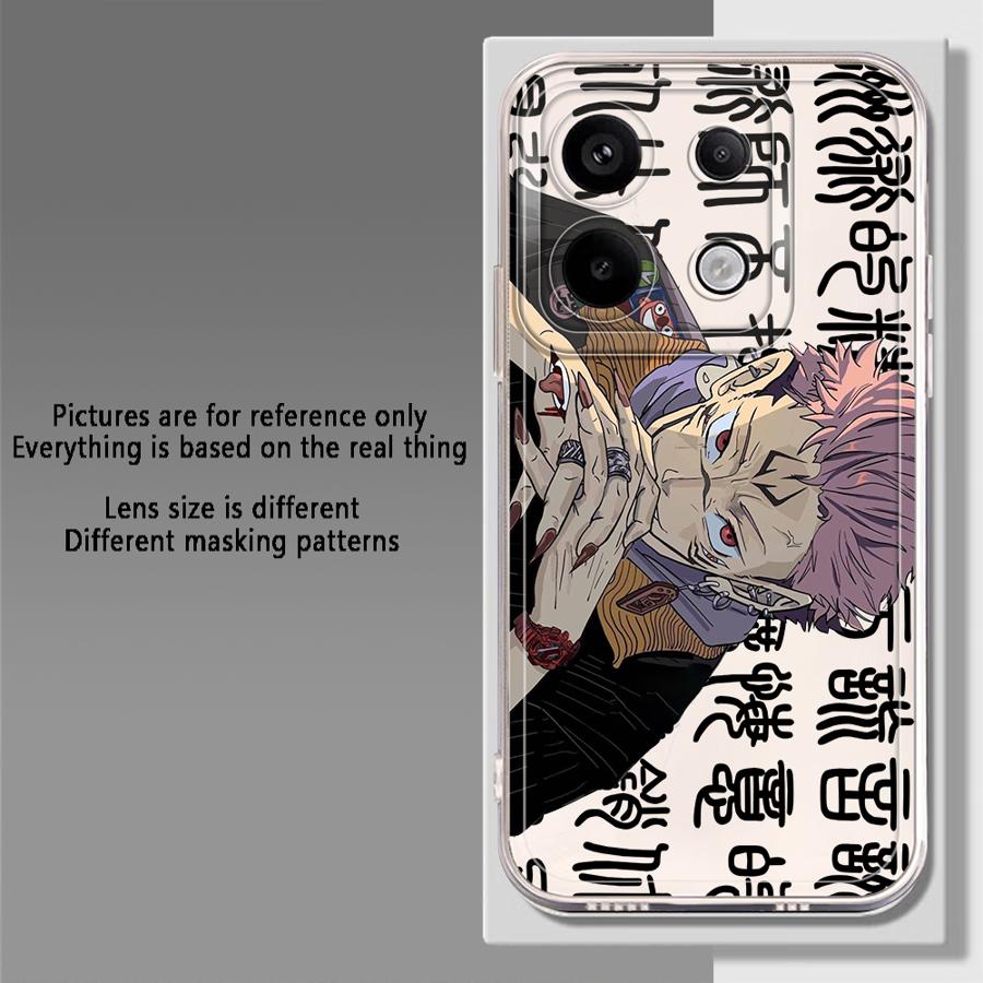 J-Jujutsus K-Kaisens Anime Soft Phone Cover Case for Xiaomi Redmi Note 14 Pro Plus 14C A4 11S 10S 13C Note 13 12S 9 10 12 11