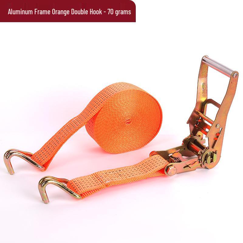 Breite Ratschengurte mit Doppelhaken zur Ladungssicherung