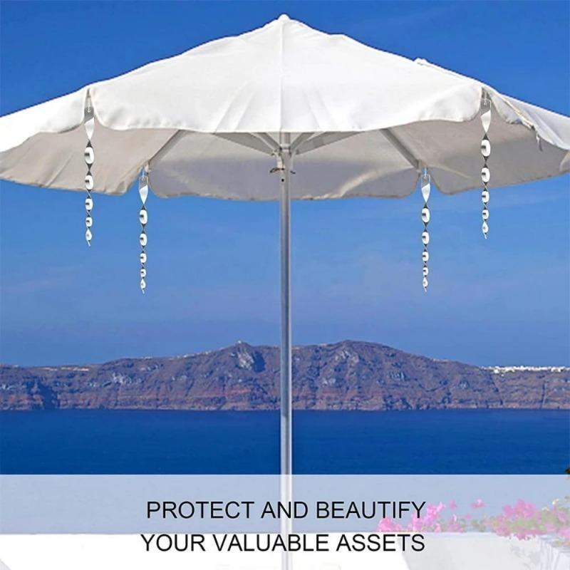 80pcs Bird Repellent Reflective Rods 30cm Scare Birds Repeller Wind Spiral Rotating Rod Hanging Ornaments Home Garden Decor