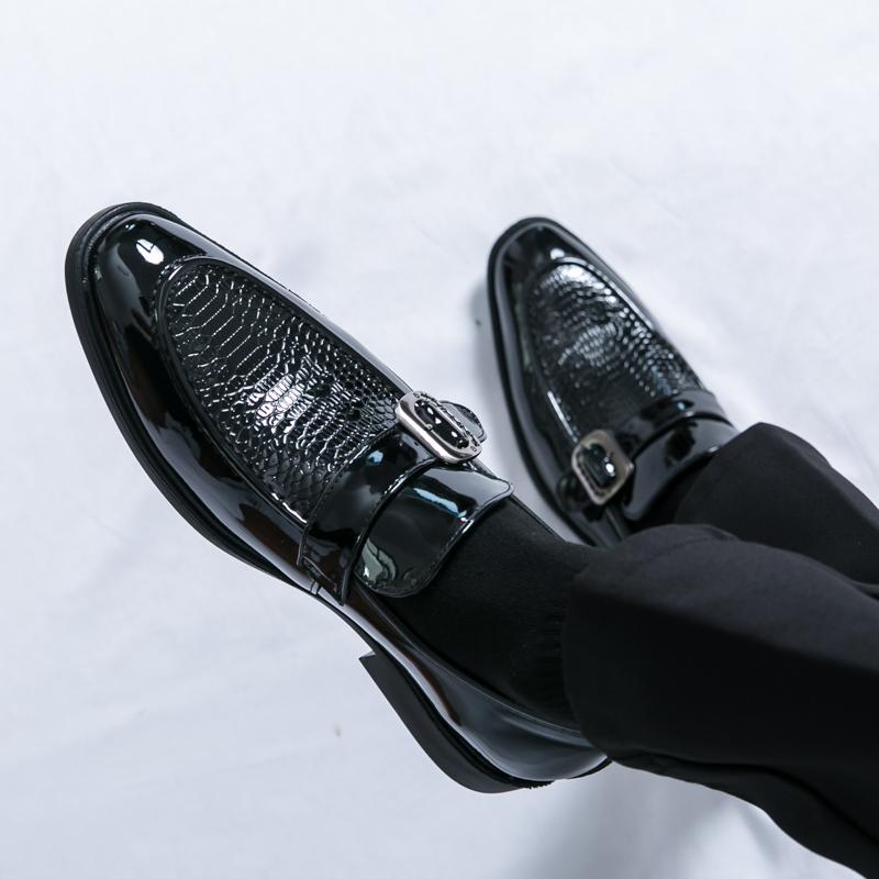 Men Loafers Street Style Monks Formal Business Wedding Dress Prom Blazers Tuxedo Party Shoes Large Size