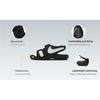 Nike Sunray Adjust 6 PS Black White Kids Sneakers DX5545-002