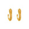 European and American Diamond-encrusted Snake Earrings Women's Light Luxury Niche Design Sense Advanced Earrings Buckle Cold Wind Unique Earrings