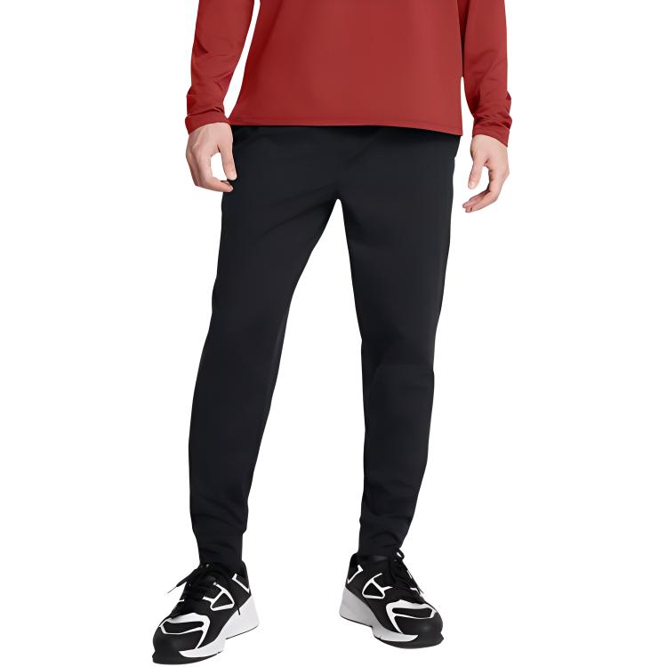 Under Armour Meridian Soft Absorbent Comfortable Loose Knit Sports Pants Men Bottoms Black 1386978-001