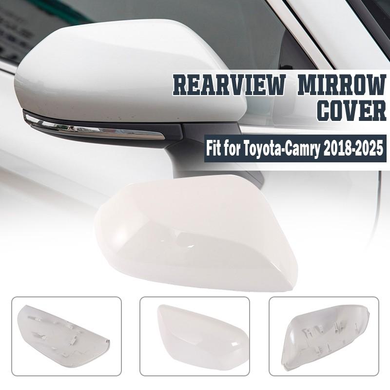 Right Passenger Side Door Wing Mirror Cap Cover White For Toyota Camry 2018-23