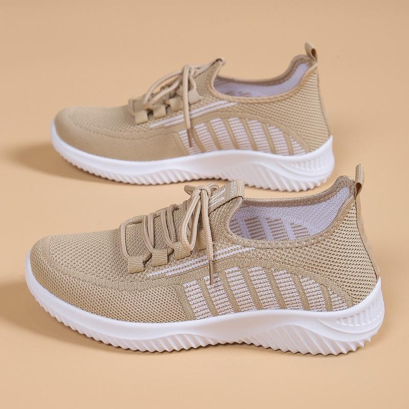 Shoes for women 2024 new casual fashion running shoes flying woven breathable women's shoes soft sole trend sneakers women