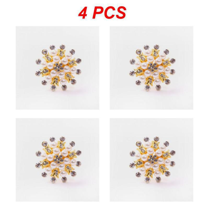 Metal Christmas Tree Napkin Buckle Bow Flower Wreath Mouth Ring Napkin Ring Wedding Hotel Table Supplies Circle Decoration Gifts