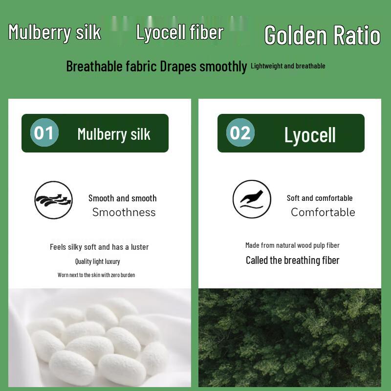 Women's Mulberry Silk Blend Short Sleeve Knit T-Shirt