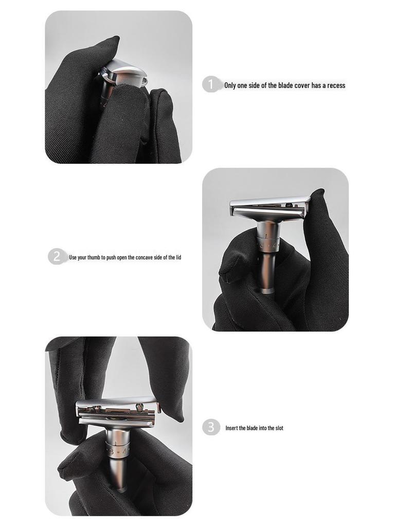 Baume & Mercier Stainless Steel Adjustable Double-Edged Razor for Men