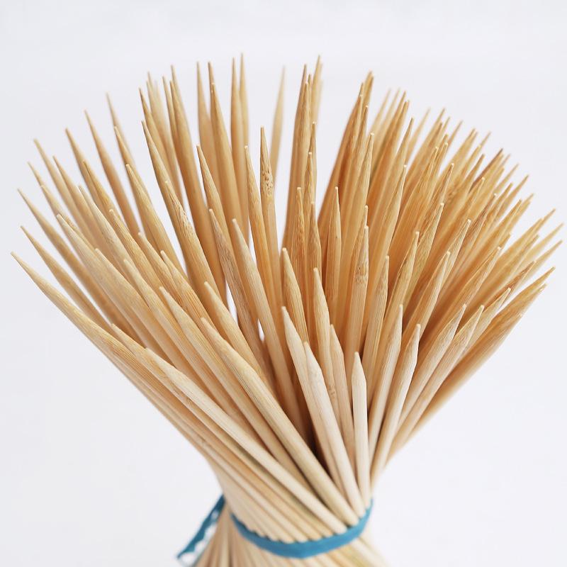 Bamboo Skewers: 4.0mm X 28/30/35/40/45cm for BBQ, Marshmallows, Tanghulu, and Sugar Art.