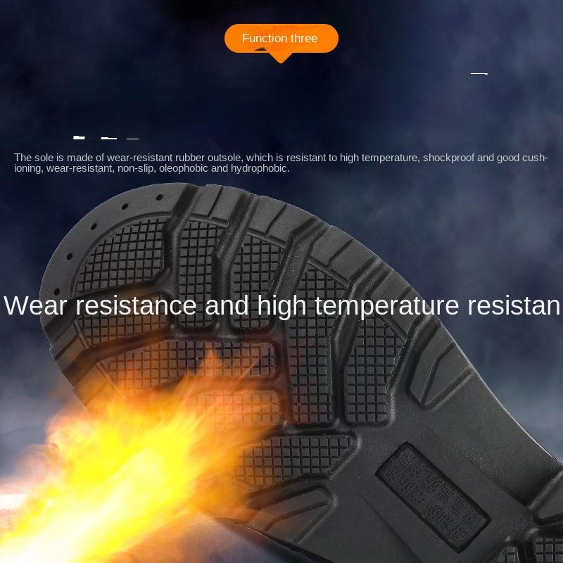 High Temperature Labor Insurance Shoes, Anti-piercing, Wear-resistant, Wear-resistant, Non-slip, Safety, Protective Shoes
