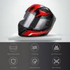 Full Face Motorcycle Helmet Dual Visor with Removable Winter Neck Scarf and Dust Bag