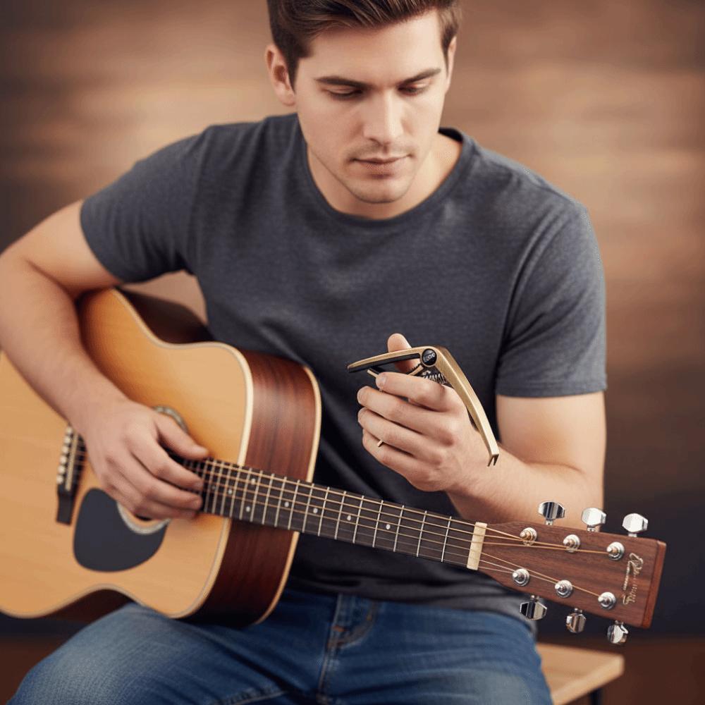 Guitar Tuning Guitar Capo Multi-functional Tuning Clamp Guitar Tuner Electric Guitar
