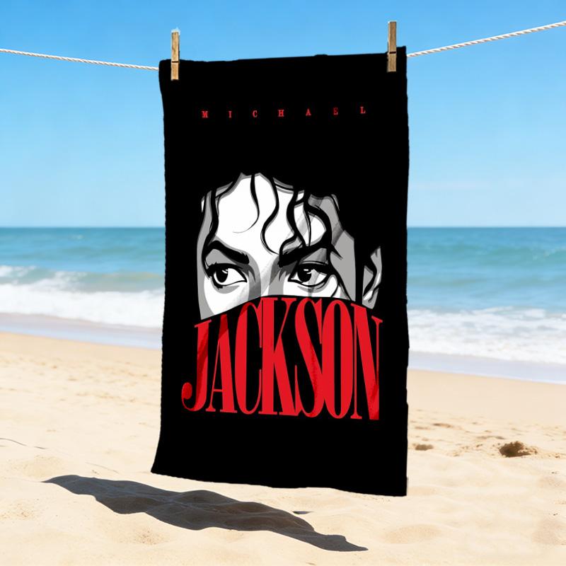 Michael Jackson Stilvolles Digitaldruck Strandtuch Schnelltrocknende Saugfähige Decke Für Strand Pool Fitnessstudio Reisen