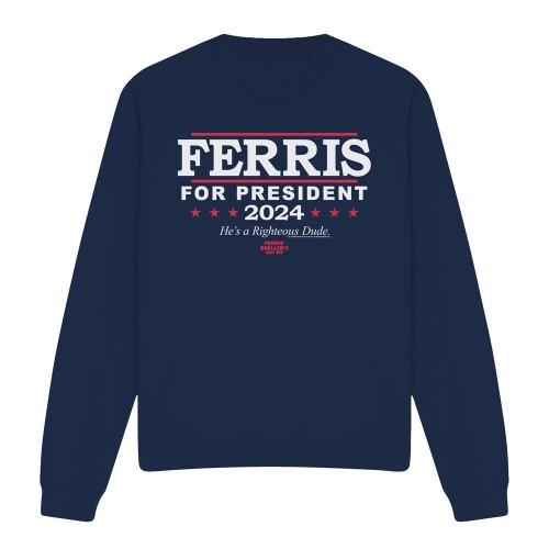 Ferris Bueller's Day Off Unisex Adult Ferris For President Sweatshirt