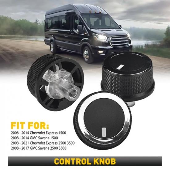 

3X AC Temperature Heater Control Knob Car Access 08-14 For GMC Savana