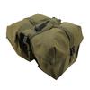Bike Seat Double Bag Watertight Canvas Large Capacity Bike Rear Rack Double Side Bag for Cycling