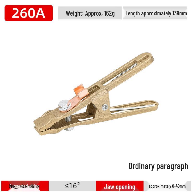 All-Copper A-Shaped Grounding Clamp for Welding Machines