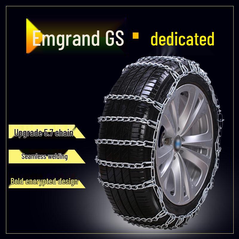 Universal Anti-Skid Tire Chains for Snow & Mud - Compatible with Borui, Emgrand GS, Xingyue, Binrui, Jiaji