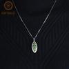 Gb 5 .45ct Natural Chrome Diopside Pendant 100 %925 Sterling Sliver Marquise Vintage Necklace For Women Fine Jewelry
