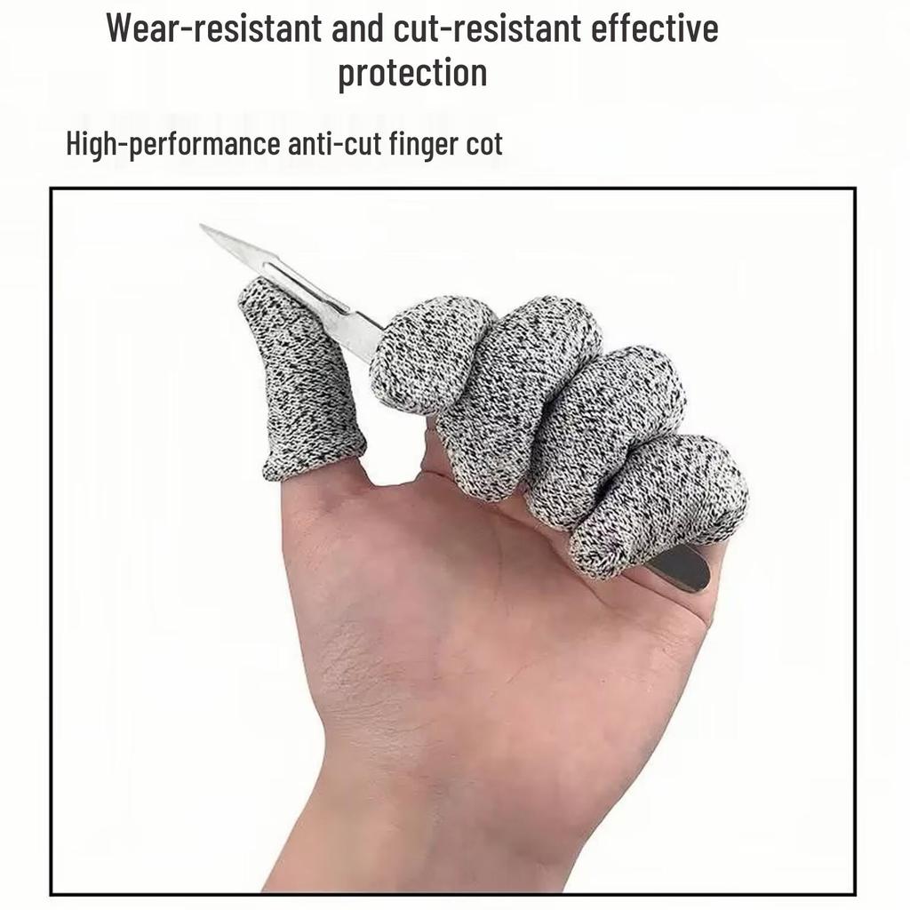 Level 5 Cut-Resistant Finger Sleeves: Universal Protection for Handcraft, Carving, Gardening, and Industrial Work