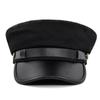 Flat Cap Vintage Navy Cap British Style Flat Top Hat Flat Peaked Caps Warm Duck Tongue Cap Autumn Winter Hat Women Men