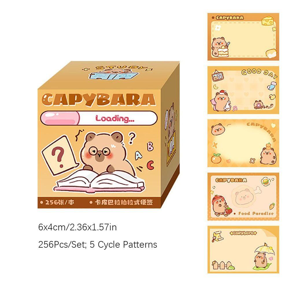 

Full Adhesive Memo Pad Pull-out Design Tearable Notepad Kawaii Scrapbook Sticker School/Office B-256Pcs/Set