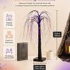 Artificial PVC Spooky Halloween Tree Light Decorations Willow-Shaped Decor USB Plug Battery Operation Tabletop Indoor for Mantel Fireplace Kitchen