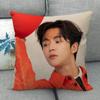 Custom ROWOON Pillowcase Wedding Decorative Cotton Linen Pillow Case For Home PillowCover 45X45(One Sides)