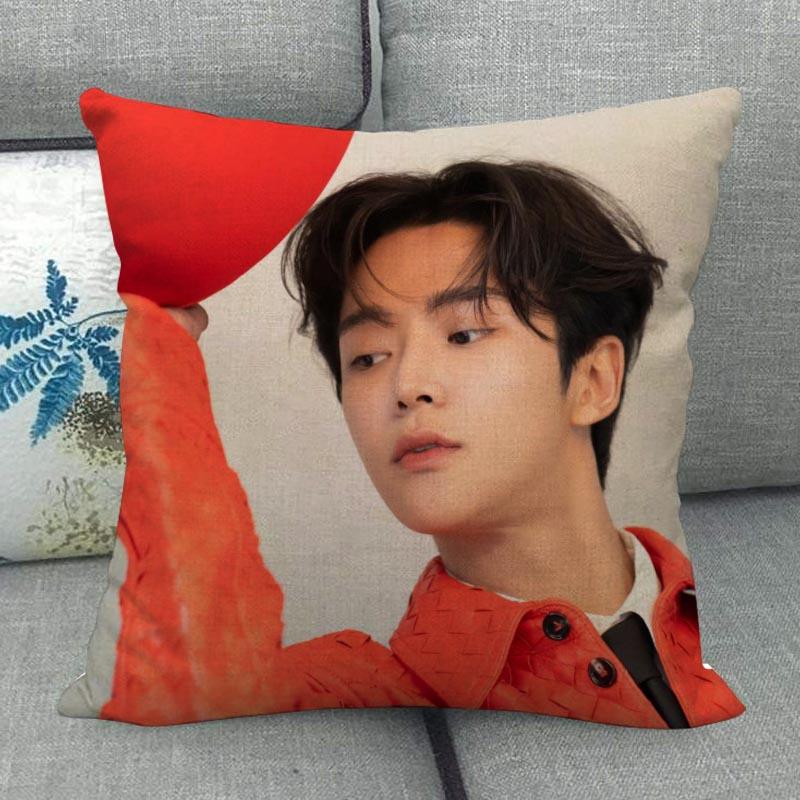 Custom ROWOON Pillowcase Wedding Decorative Cotton Linen Pillow Case For Home PillowCover 45X45(One Sides)