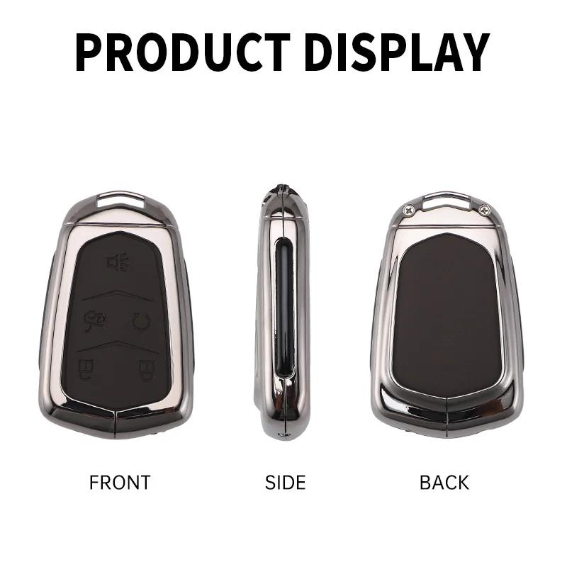 Styling Mouldings For Cadillac XT6 XT5 CT6 CT5 XT4 Men's Women's Bag Buckle Car Key Cortex Car Key Case Cover Protector Shell Fo